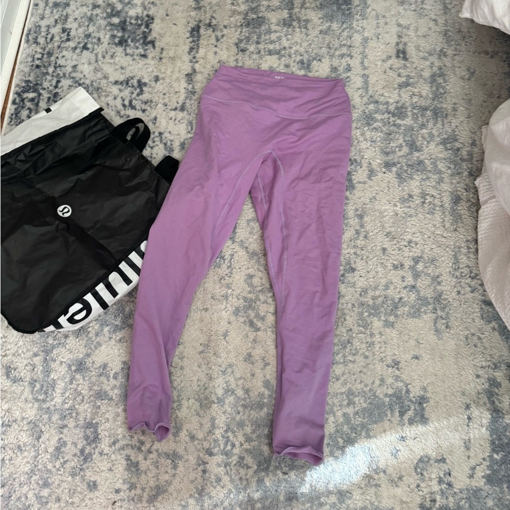 PARKE X SET ACTIVE PURPLE LEGGINGS SIZE M